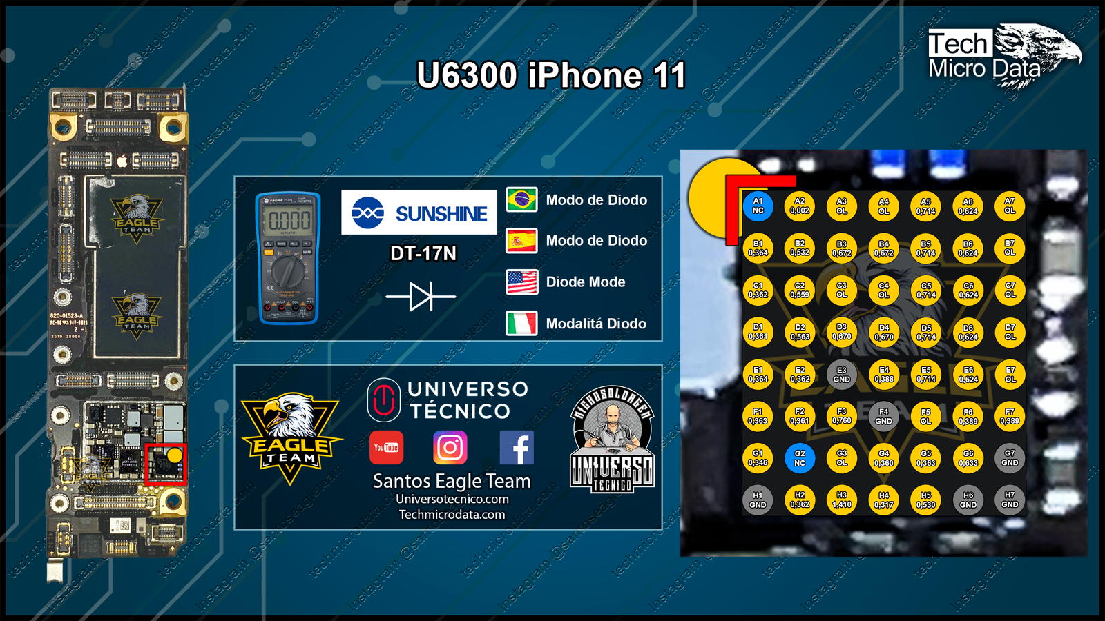 U6300 iPhone 11 Resistências – Tech Micro Data