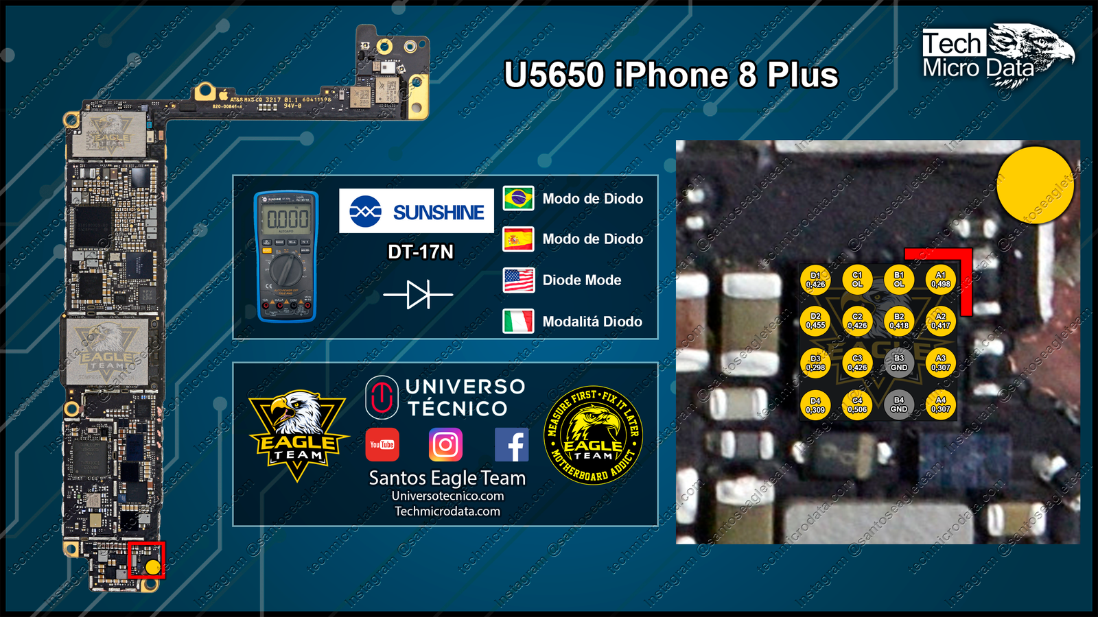 U5650 iPhone 8 Plus Resistências – Tech Micro Data