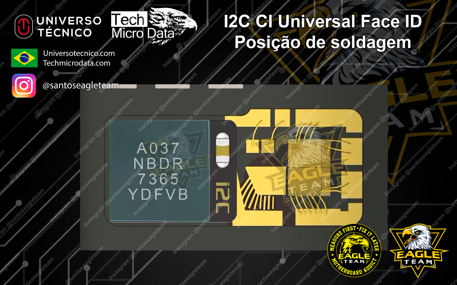 Posicionamento I2C – CI Universal Face ID X ao 12 Pro Max – Tech Micro Data